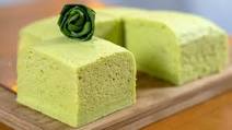 Steamed Pandan Sponge Cake Steamed Pandan Sponge Cake