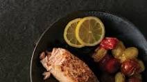 Air Fryer Crispy Salmon with Roasted Tomatoes Air Fryer Crispy Salmon with Roasted Tomatoes