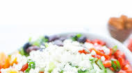 MEDITERRANEAN SALAD WITH SPICY ROASTED CHICKPEAS MEDITERRANEAN SALAD WITH SPICY ROASTED CHICKPEAS
