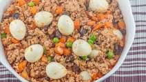 Pork Giniling with Quail Eggs Pork Giniling with Quail Eggs
