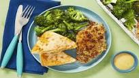 Walnut-Crusted Chicken with Cheesy Ciabatta & Roasted Broccoli (trays included) Walnut-Crusted Chicken with Cheesy Ciabatta & Roasted Broccoli (trays included)