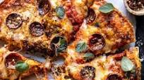 Crispy Tomato Herb Cheese Pan Pizza Crispy Tomato Herb Cheese Pan Pizza
