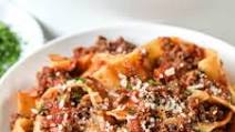 Homemade Bolognese Sauce (Pappardelle) Homemade Bolognese Sauce (Pappardelle)