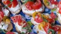Tomato crostini with Whipped Feta Tomato crostini with Whipped Feta