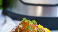 Paleo & Keto Instant Pot Beef Enchilada Meatballs Paleo & Keto Instant Pot Beef Enchilada Meatballs