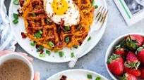 Savory Bacon Sweet Potato Waffles (Paleo, Whole30) Savory Bacon Sweet Potato Waffles (Paleo, Whole30)