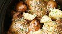 Slow Cooker Garlic Parmesan Chicken and Potatoes Slow Cooker Garlic Parmesan Chicken and Potatoes