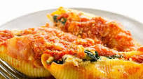 Stuffed Pasta Shells with Ricotta, Spinach, and Mushrooms Stuffed Pasta Shells with Ricotta, Spinach, and Mushrooms