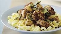 Pork and veal meatballs with mushroom sauce Pork and veal meatballs with mushroom sauce