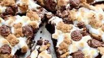 S'mores Brownie Pizza S'mores Brownie Pizza