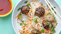 Vietnamese-Style Meatballs with Rice Noodles Vietnamese-Style Meatballs with Rice Noodles