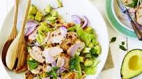 Chicken and avocado Indian-style salad Chicken and avocado Indian-style salad