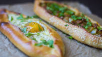 Turkish Pide (Turkish Pizza with 2 Different Fillings) Turkish Pide (Turkish Pizza with 2 Different Fillings)