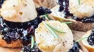 Grilled Scallop Crostini with Bacon Jam Grilled Scallop Crostini with Bacon Jam