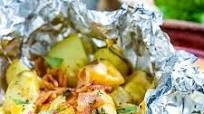 Campfire Potato Foil Packs Campfire Potato Foil Packs