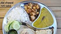 Balanced and healthy daily North Indian food platter Balanced and healthy daily North Indian food platter