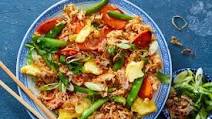 Indonesian Vegetable Nasi Goreng with Crispy Shallots Indonesian Vegetable Nasi Goreng with Crispy Shallots