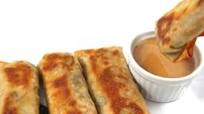 Skinny Baked Vegetarian Egg Rolls with Peanut Sauce Skinny Baked Vegetarian Egg Rolls with Peanut Sauce