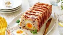 Chicken and pork terrine with egg centre Chicken and pork terrine with egg centre