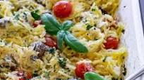 Tomato Feta Baked Spaghetti Squash Tomato Feta Baked Spaghetti Squash