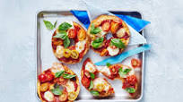 Margherita Bagel Pizzas Margherita Bagel Pizzas