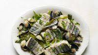 Basque-Style Fish with Green Peppers and Manila Clams Basque-Style Fish with Green Peppers and Manila Clams