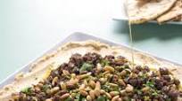 Hummus with Ground Lamb and Toasted Pine Nuts Hummus with Ground Lamb and Toasted Pine Nuts