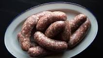 Venison Sausages with Bay and Garlic Venison Sausages with Bay and Garlic