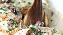 Baked Chicken Breasts with Mushroom Cream Sauce Baked Chicken Breasts with Mushroom Cream Sauce