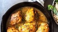 Baked Boneless Skinless Chicken Thighs (Cast Iron Skillet, with Pan Sauce) Baked Boneless Skinless Chicken Thighs (Cast Iron Skillet, with Pan Sauce)