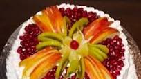Eggless Vanilla Fresh Fruit Cake !! Eggless Vanilla Fresh Fruit Cake !!