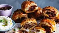 Italian-style sausage rolls with mascarpone mash Italian-style sausage rolls with mascarpone mash