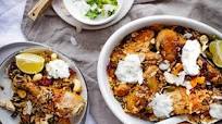 Chicken-Biryani mit Raita Chicken-Biryani mit Raita