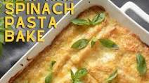 Cheesy Beef and Spinach Pasta Bake