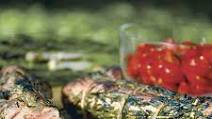 Pork Tenderloin Grilled in Rosemary Leaves Pork Tenderloin Grilled in Rosemary Leaves