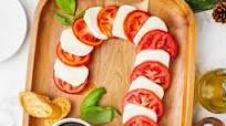 Candy Cane Caprese Salad Candy Cane Caprese Salad