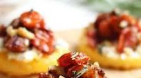 Baked Polenta Bites with Butternut Squash Bruschetta Baked Polenta Bites with Butternut Squash Bruschetta