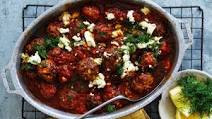 Karen Martini's beef and pork meatballs with tomato and saffron sauce Karen Martini's beef and pork meatballs with tomato and saffron sauce