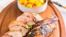 Smoky Pork Tenderloin with Pineapple Mango Salsa Smoky Pork Tenderloin with Pineapple Mango Salsa
