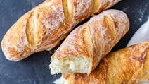 No Knead Bread-Baguette No Knead Bread-Baguette
