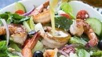 Greek Salad with Blackened Shrimp Greek Salad with Blackened Shrimp