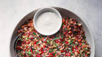 Puy Lentil, Pomegranate and kamut grain salad Puy Lentil, Pomegranate and kamut grain salad
