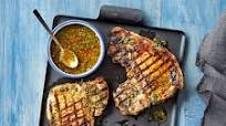 Whole30 Pork Chops with Chimichurri from The Primal Gourmet Cookbook Whole30 Pork Chops with Chimichurri from The Primal Gourmet Cookbook