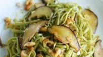 Edamame Spaghetti Recipe with Mushrooms and Walnuts Edamame Spaghetti Recipe with Mushrooms and Walnuts