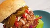 Spicy beef burger Spicy beef burger