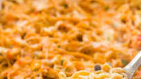 Healthier Creamy Chicken Spaghetti Bake Healthier Creamy Chicken Spaghetti Bake