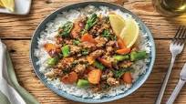 Vietnamese-Style Pork Larb with Garlic Rice & Mint Vietnamese-Style Pork Larb with Garlic Rice & Mint