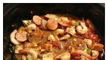Easy Crockpot Chicken, Sausage and Shrimp Gumbo Easy Crockpot Chicken, Sausage and Shrimp Gumbo