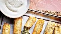 Spanakopita spring rolls Spanakopita spring rolls