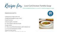 Low-Calorie Chicken Tortilla Soup Low-Calorie Chicken Tortilla Soup